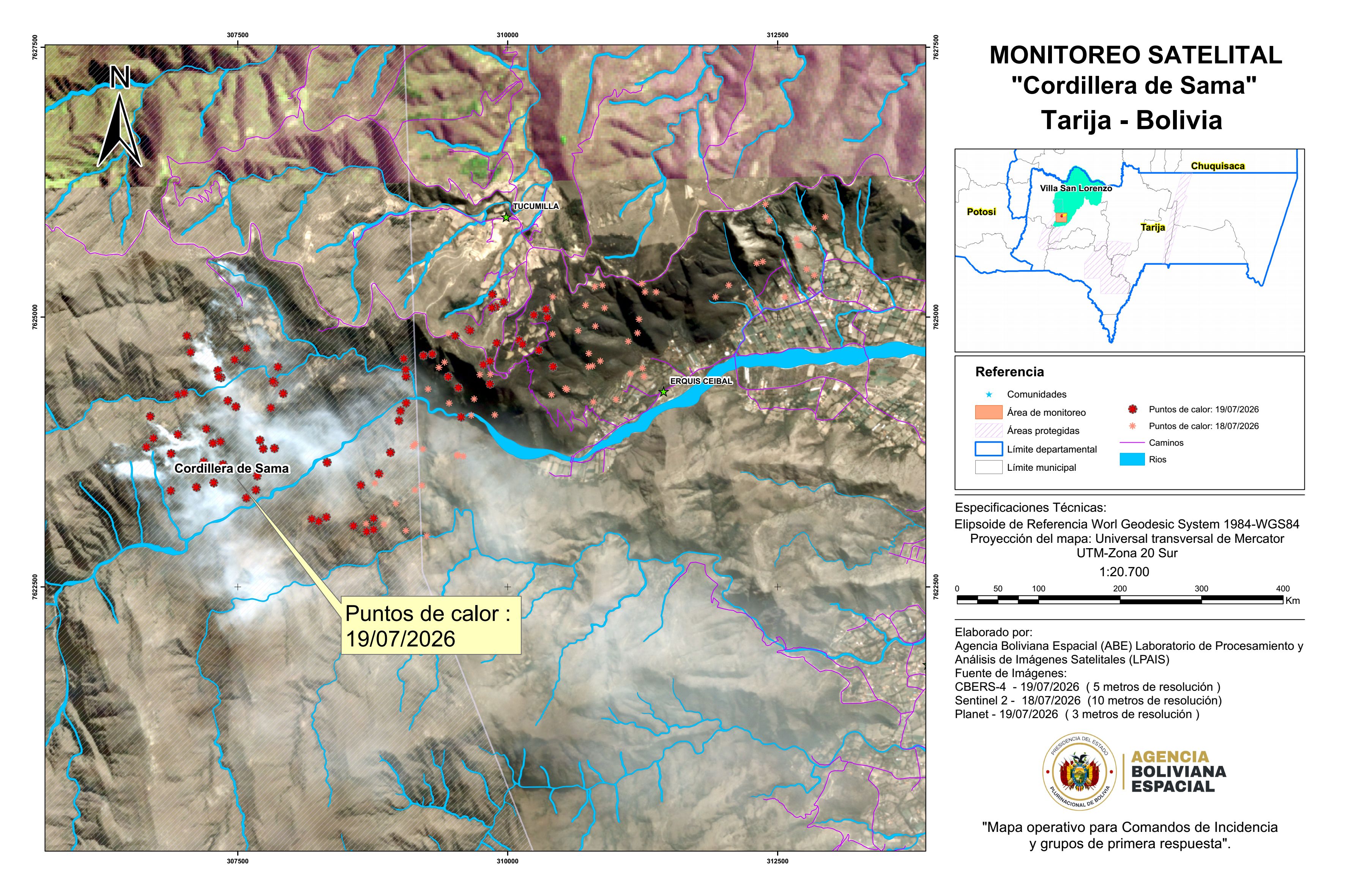 Cordillera Sama 19 de Julio