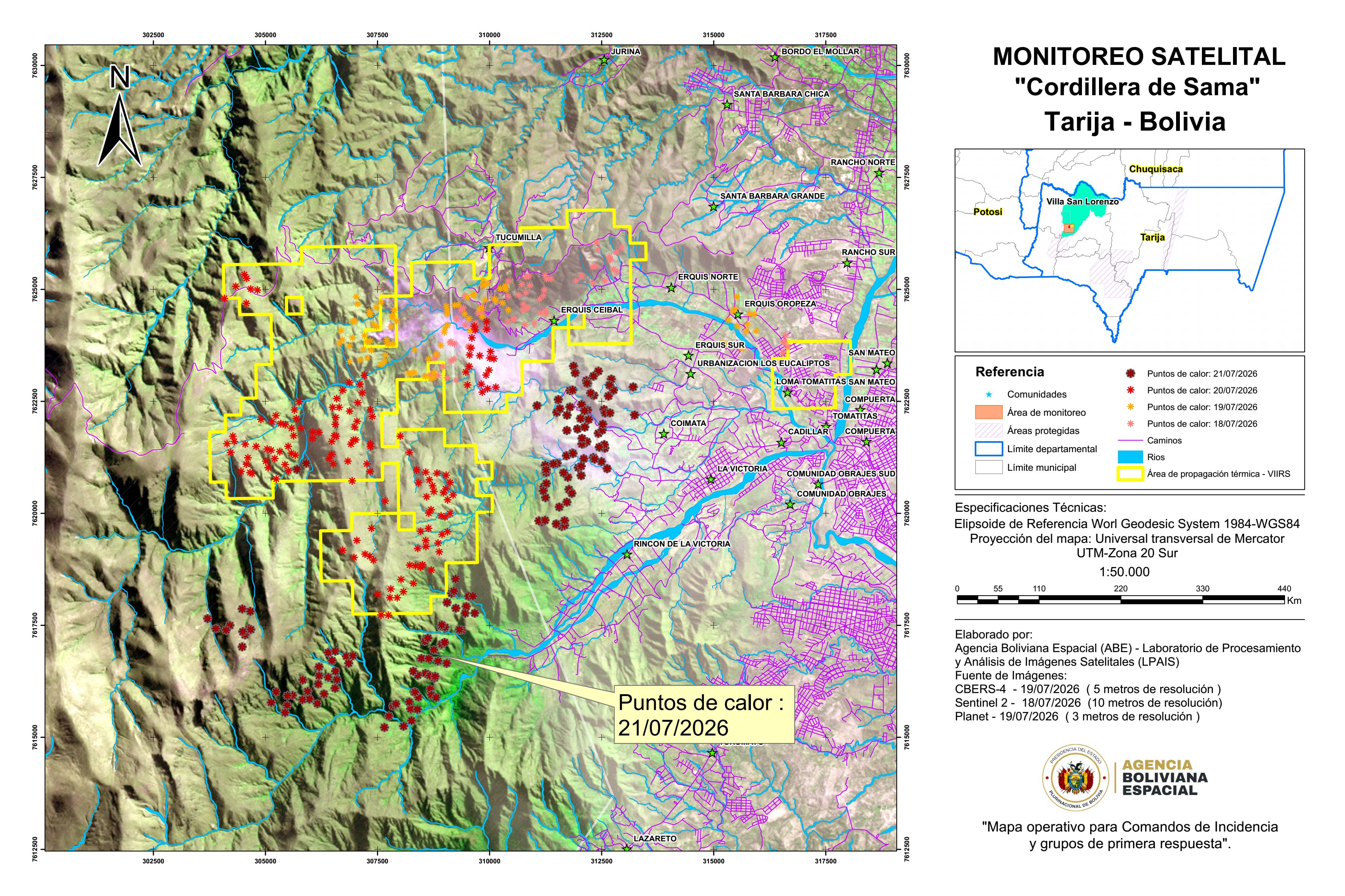 Cordillera Sama 21 de Julio